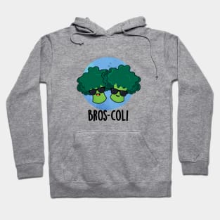 Bros-coli Cute Veggie Broccoli Pun Hoodie